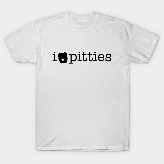 I Heart Pitties T-Shirt by doodleandluludesigns